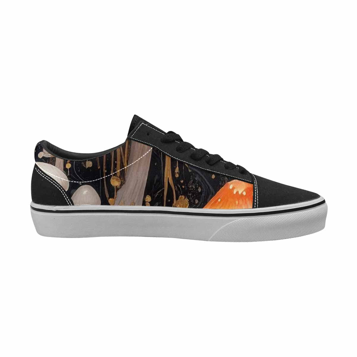 WOMEN'S Mushrooms Lace-Up Canvas Surreal Custom Shoes