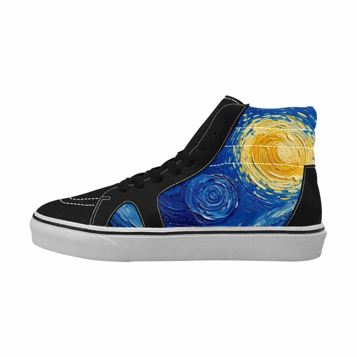 WOMEN'S Starry Night Galaxy High Top Canvas Dreamcore Custom Shoes