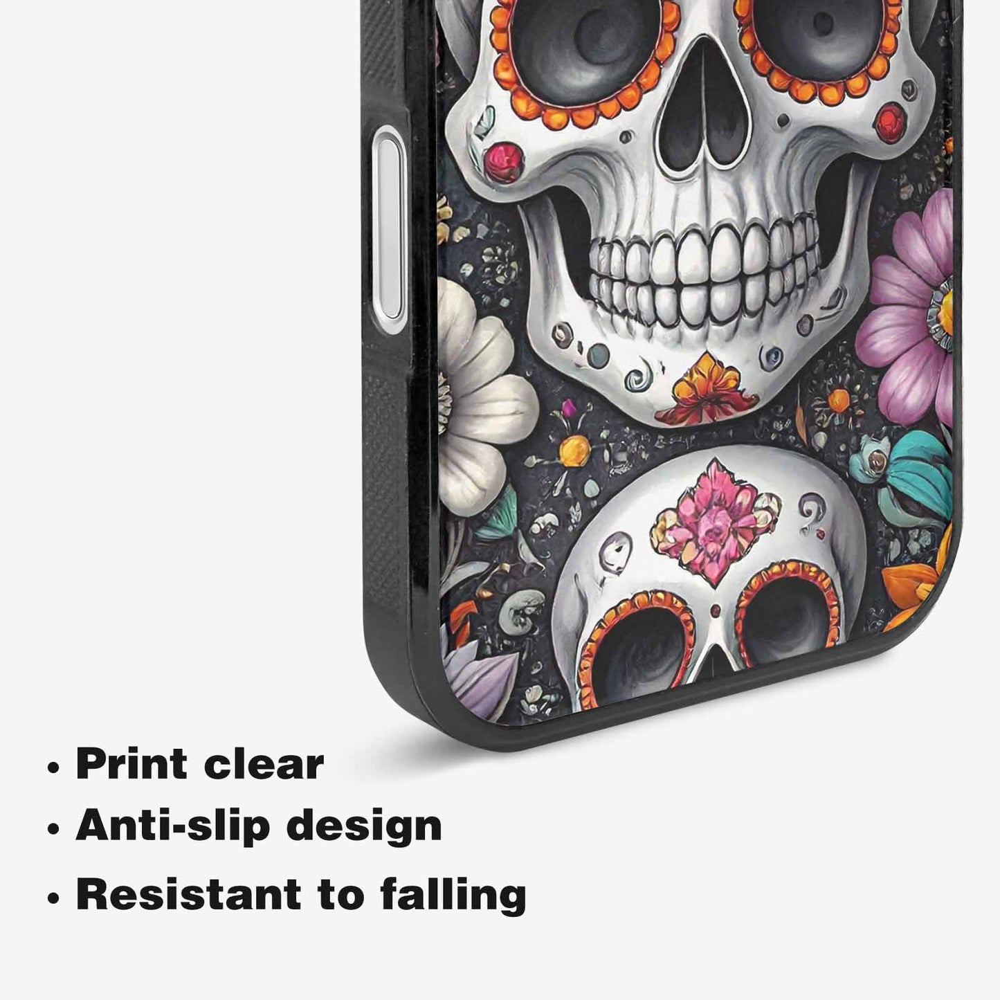 iPhone 16 Plus Case — Greyscale Black And White Dark Black, Custom Art Phone Cover