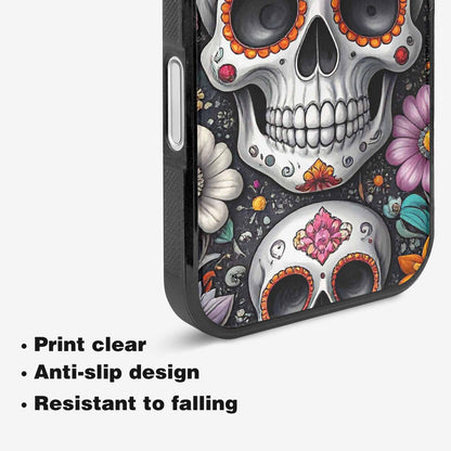 iPhone 16 Plus Case — Greyscale Black And White Dark Black, Custom Art Phone Cover