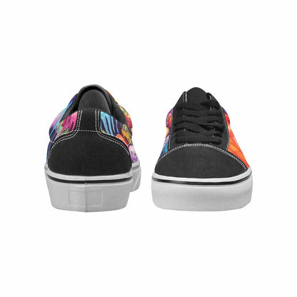 WOMEN'S Aliens  Tie Dye Lace-Up Canvas Grunge Custom Shoes