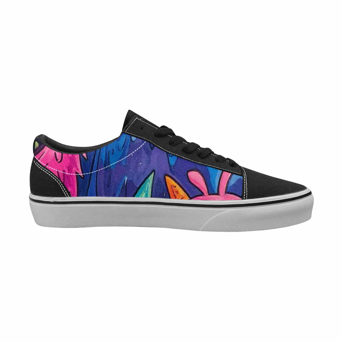 WOMEN'S Goofy Cartoon Monster Canvas Lace-Up Aesthetic Custom Sneakers