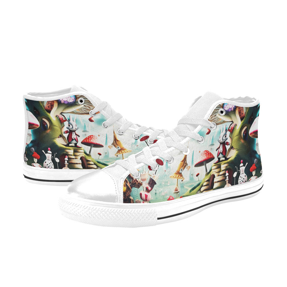MEN'S Freaky World Wonderland Men’S High Top Canvas Y2K Sneakers