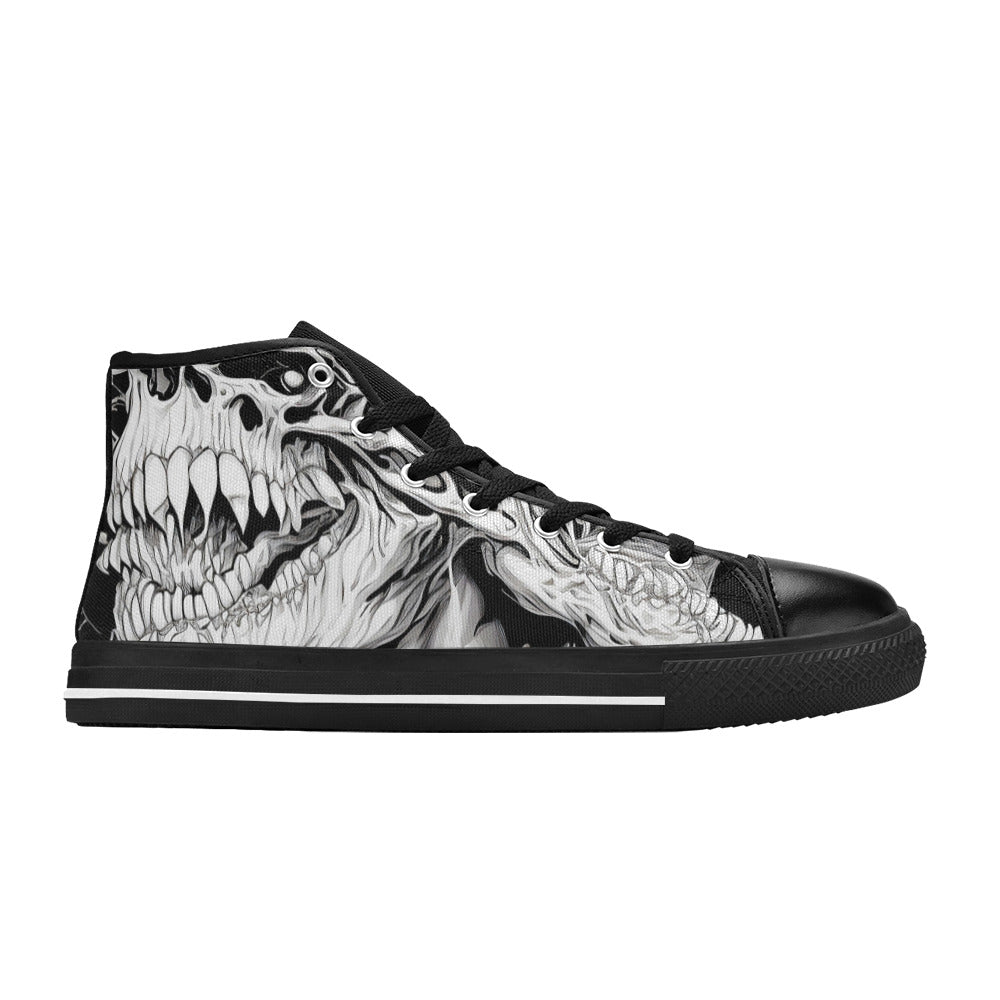 MEN'S Cc Demons Grey Men’S High Top Canvas Dreamcore Sneakers