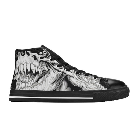MEN'S Cc Demons Grey Men’S High Top Canvas Dreamcore Sneakers