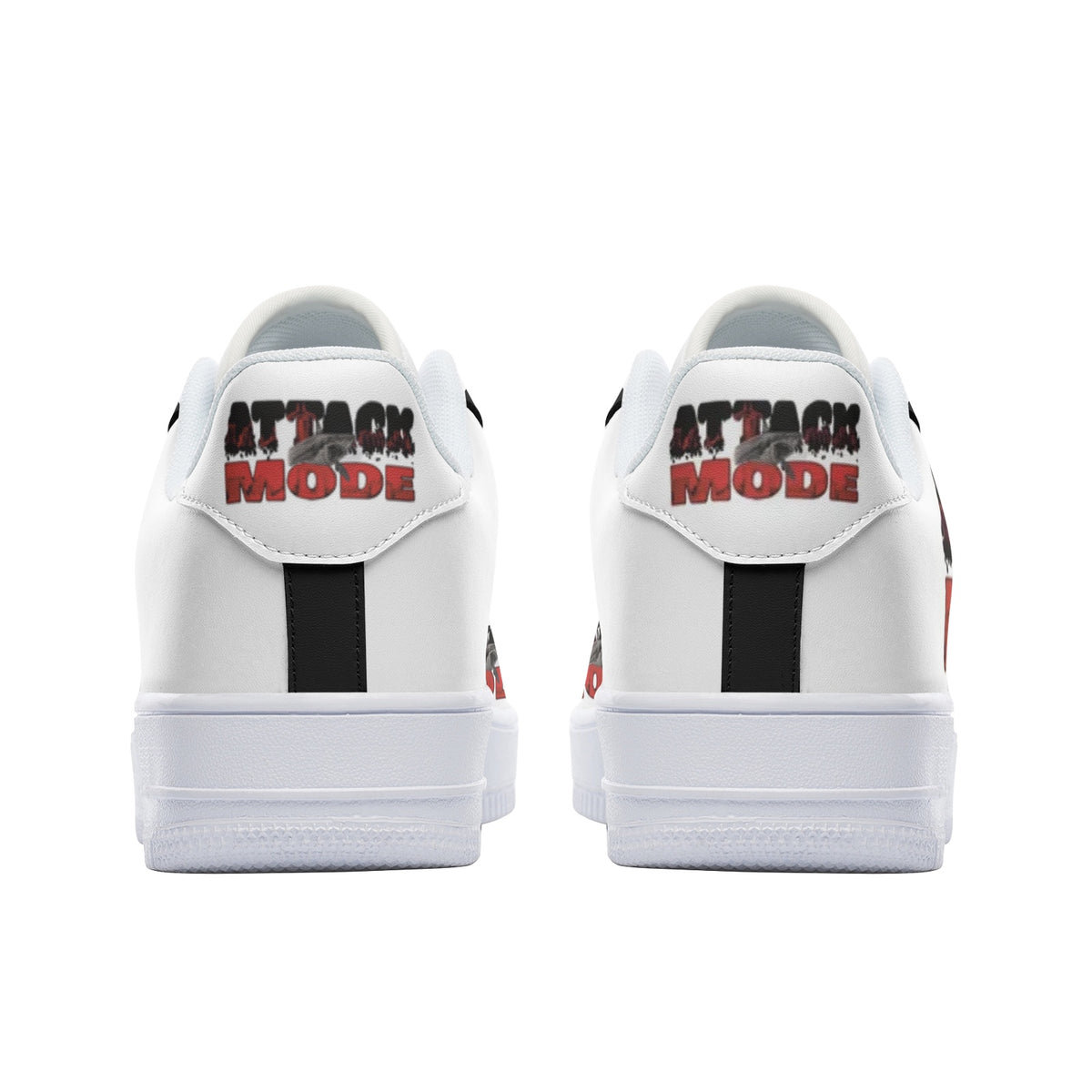 AM BLACK Unisex Low Top Leather Sneakers