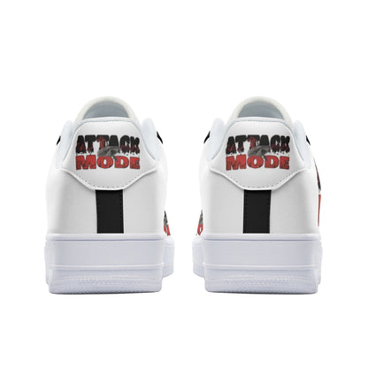 AM BLACK Unisex Low Top Leather Sneakers