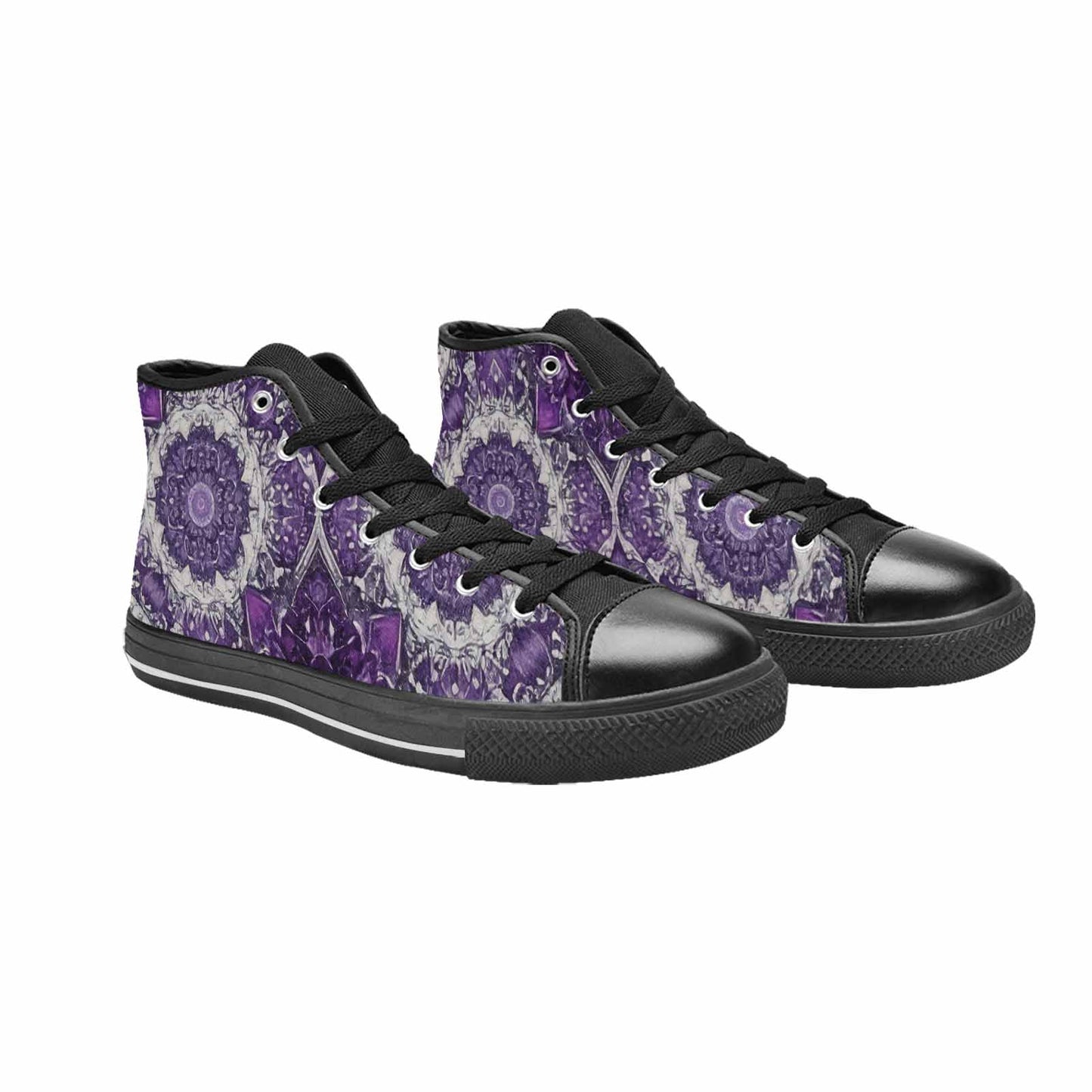 MEN'S Mandala High Top Canvas Grunge Custom Shoes