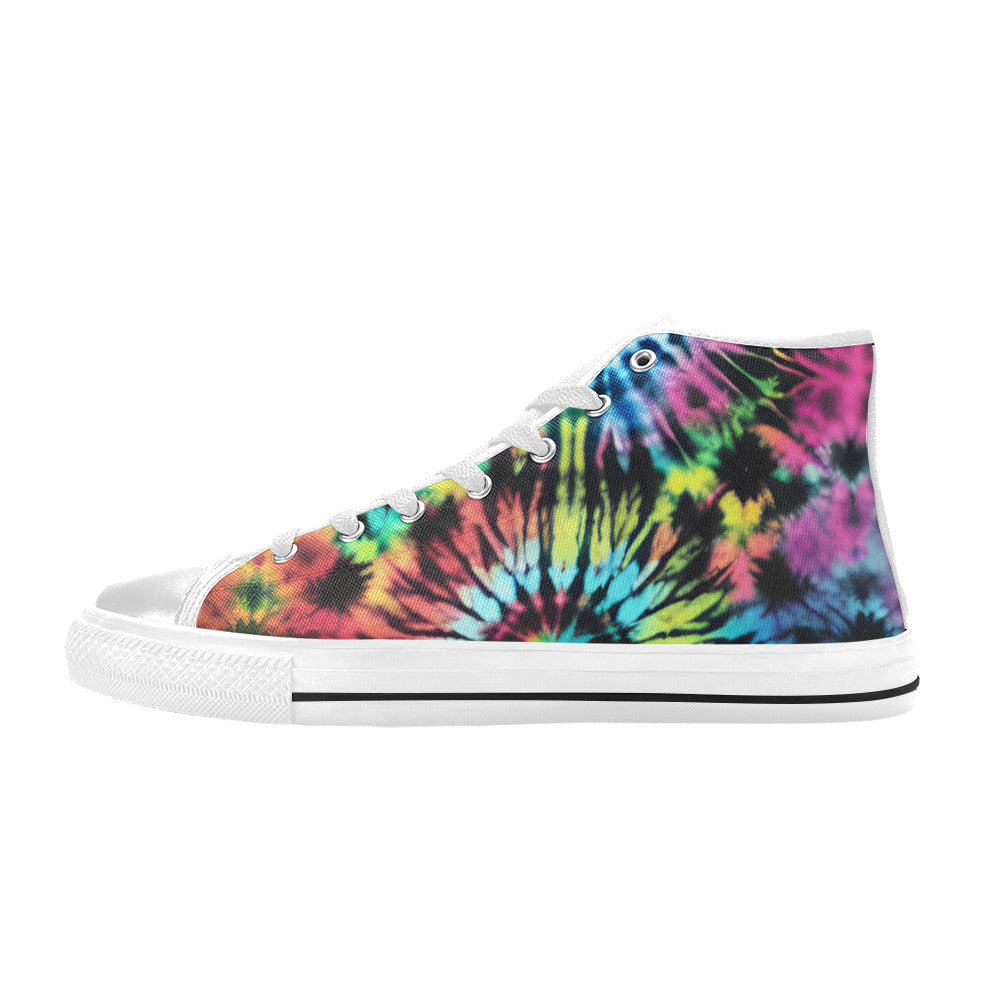 WOMEN'S Cc Tie Dye Art High Top Canvas Dreamcore Custom Sneakers