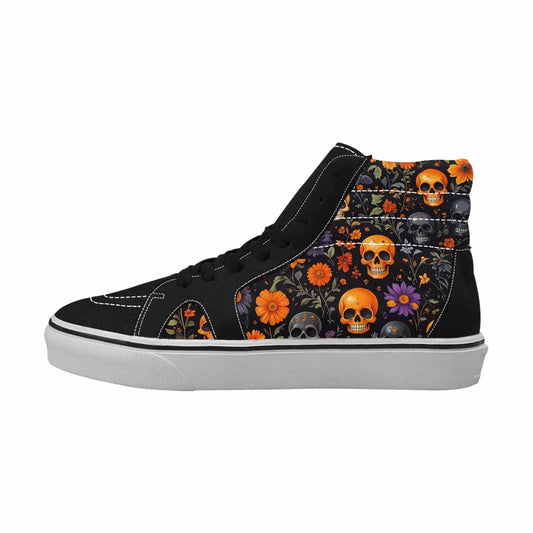 WOMEN'S Skulls - Halloween High Top Canvas Surreal Shoes