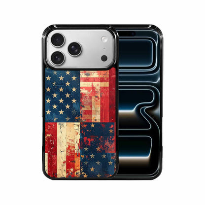 iPhone 17 Pro Max Case — Small American Flag Stars Galaxy Space, Personalized Phone Case