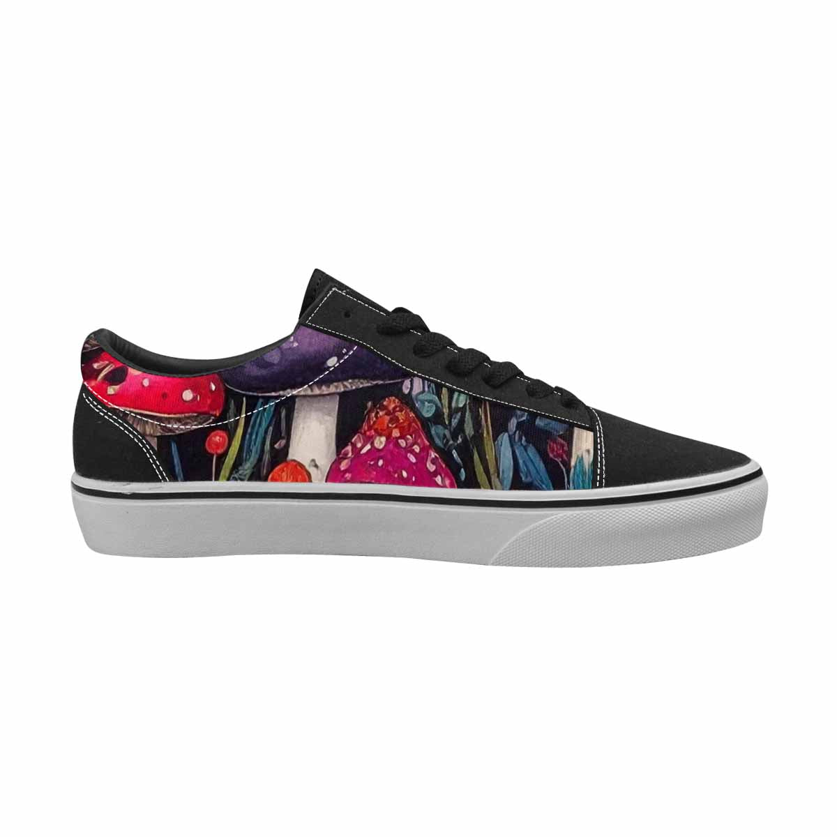 WOMEN'S Mushrooms Lace-Up Canvas Dark Academia Sneakers