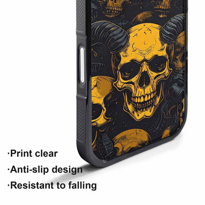 iPhone 17 Pro Max Case — Skull Dark Art Gothic Print Gothic, Customized Protective Case