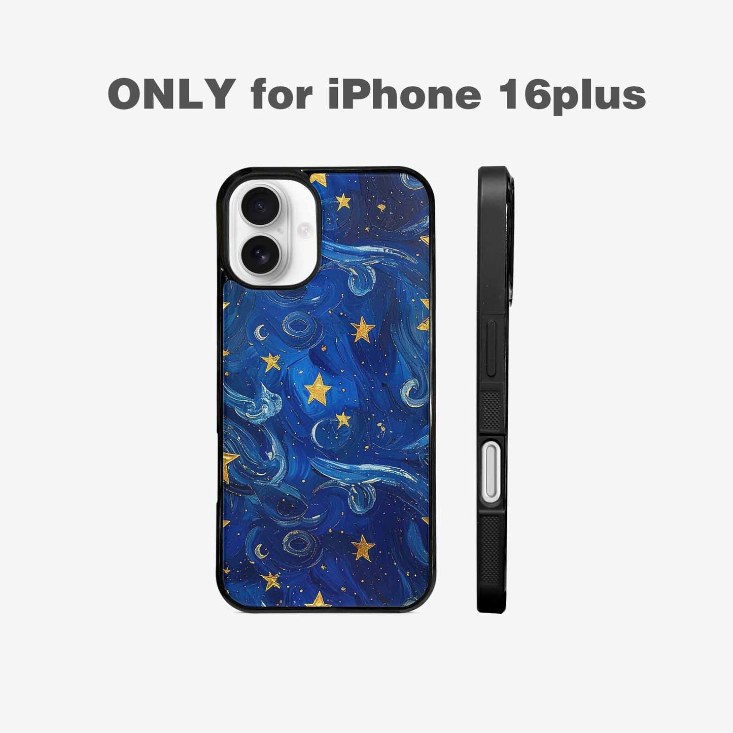 iPhone 16 Plus Case — Starry Night Galaxy, Custom Print Case Cover