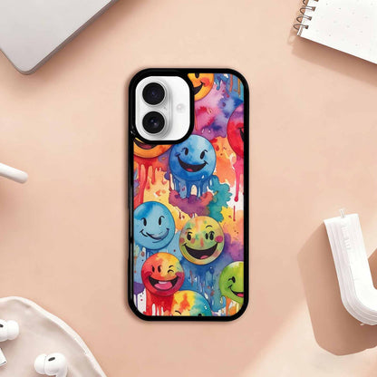 iPhone 17 Case — Smiley Facessmiley Faces Tie Original Art, Custom Phone Case