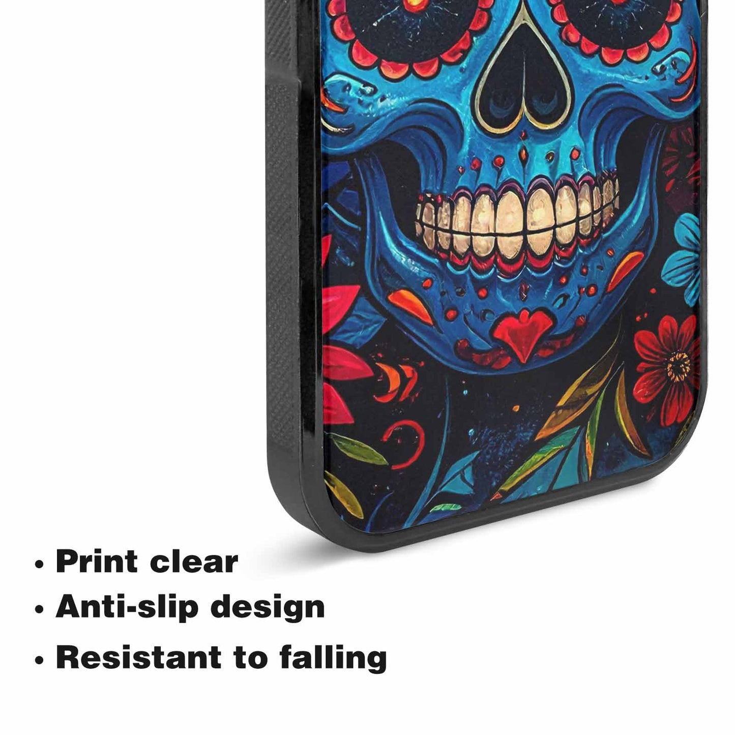 iPhone 15 Plus Case — Graffiti Skull, Custom Phone Case