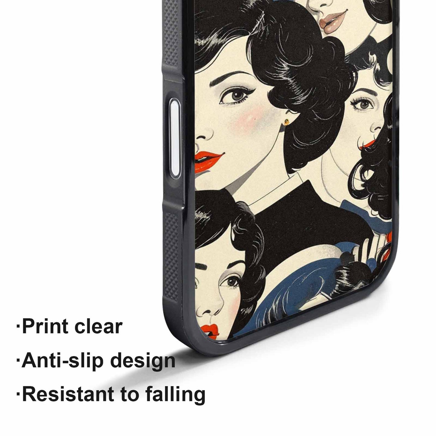 iPhone 17 Air Case — Seamless Repeating Pattern Of Overlapping Retro, Custom Art Phone Cover