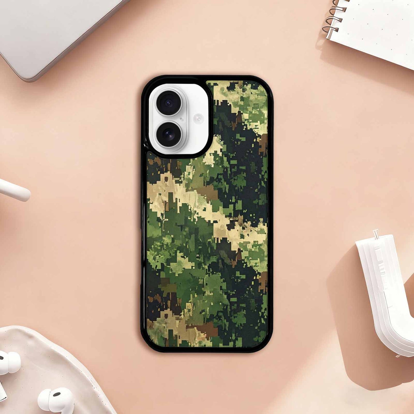 iPhone 17 Case — Small Military Camouflage Blotch Camo, Custom Phone Case