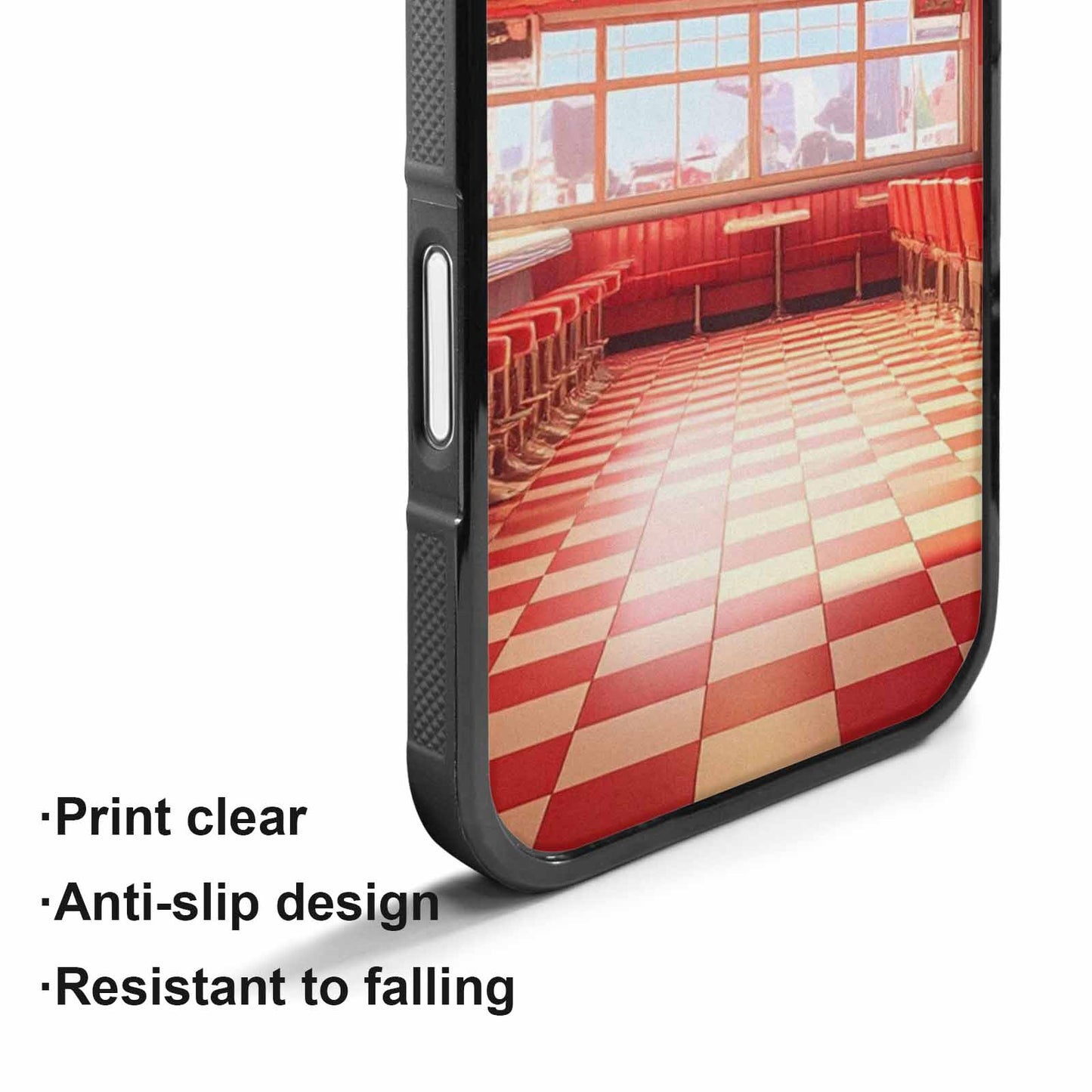 iPhone 17 Case — Diner Cartoon Art Pattern Retro Vintage, Original Design Phone Case