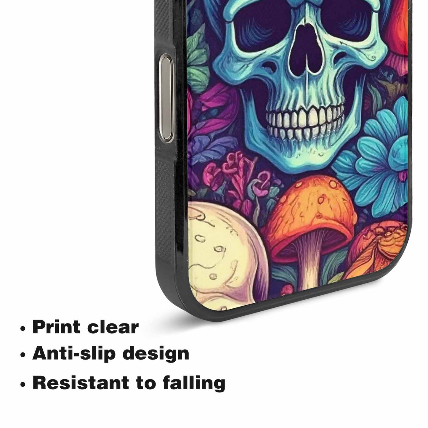 iPhone 16 Pro Max Case — Mushroom Skull Custom, Original Design Phone Case