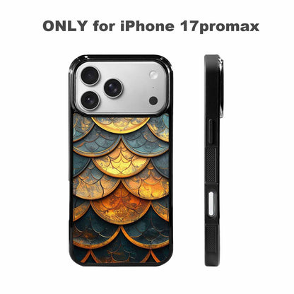 iPhone 17 Pro Max Case — Dragon Scale Fantasy Art Original Art, Custom Print Case Cover