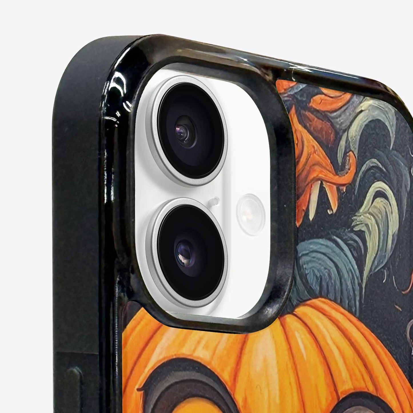 iPhone 16 Case — Cartoon Pumpkin Monster, Customized Protective Case