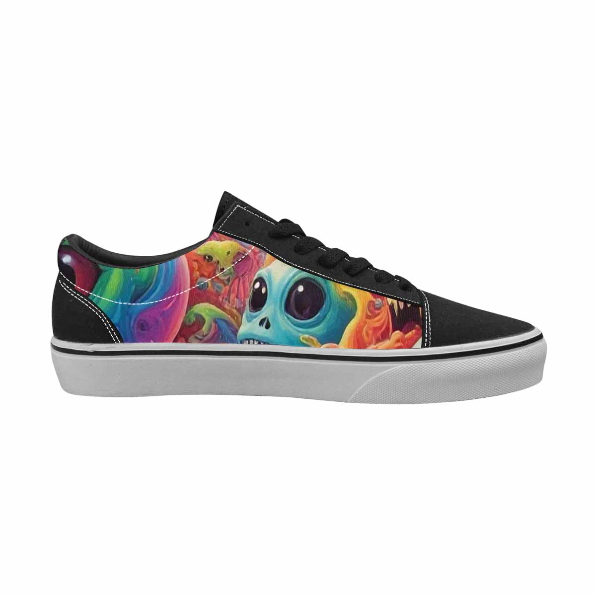 WOMEN'S Aliens  Tie Dye Lace-Up Canvas Dreamlike Shoes