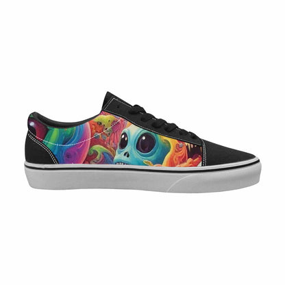 WOMEN'S Aliens  Tie Dye Lace-Up Canvas Dreamlike Shoes
