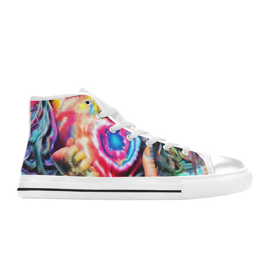 WOMEN'S Cc Tie Dye Woman High Top Canvas Dreamcore Custom Sneakers