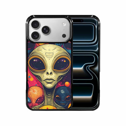 iPhone 17 Pro Max Case — Alien Ufo Cartoon Art Alien Scifi, Custom Art Phone Cover