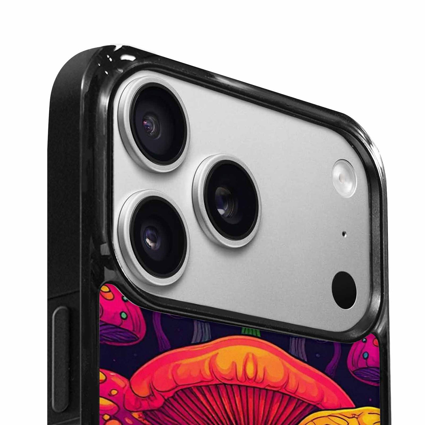 iPhone 17 Pro Case — Psychedelic Mushroom Cartoon Pattern Cartoon Cute, Customized Protective Case