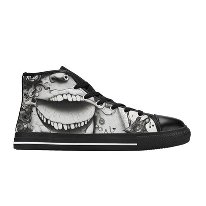 WOMEN'S Freestyle Horror High Top Canvas Vibrant Chaos Custom Shoes