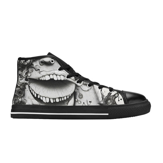 WOMEN'S Freestyle Horror High Top Canvas Vibrant Chaos Custom Shoes