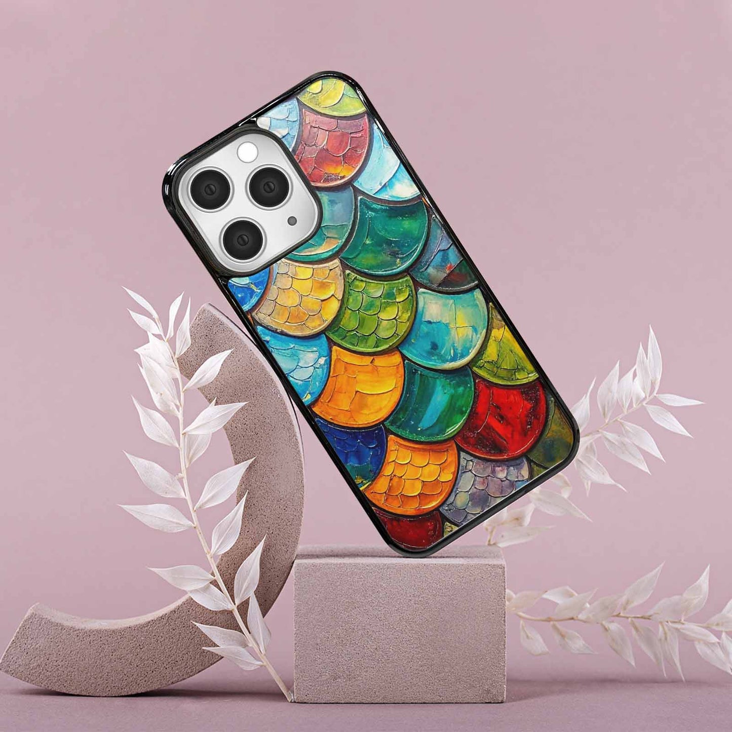 iPhone 15 Pro Max Case — Reptile Scale Full Color Vibrant Reptile, Unique Phone Case Design