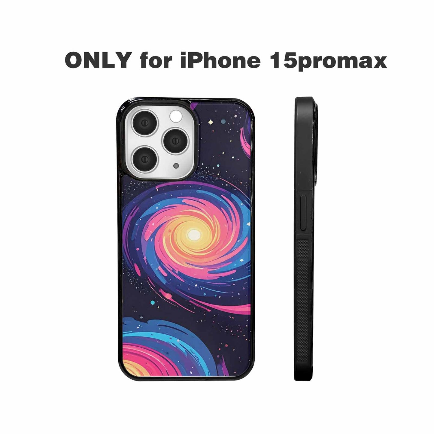 iPhone 15 Pro Max Case — Love Wins Galaxy Seamless Pattern Vibrant, Original Design Phone Case
