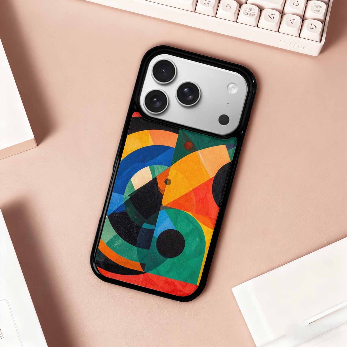 iPhone 17 Pro Case — Memphis Art Pattern Retro Vintage, Unique Phone Case Design