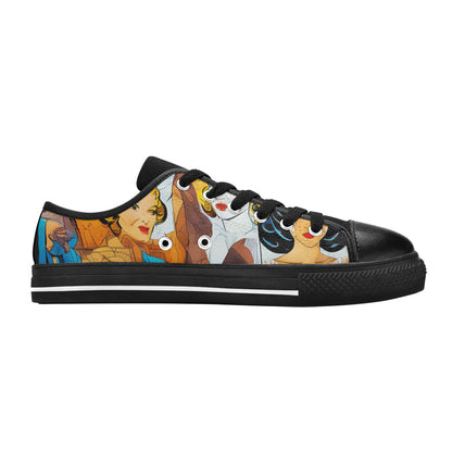 MEN'S Cc Pop Art Canvas Surreal Custom Sneakers