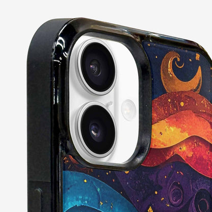 iPhone 16 Case — Steampunk Galaxy Art Seamless Pattern Vibrant, Custom Made Phone Cover
