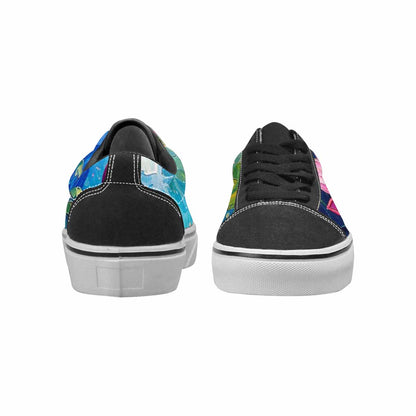 WOMEN'S Monet Impressionist Lace-Up Canvas Dreamlike Custom Shoes