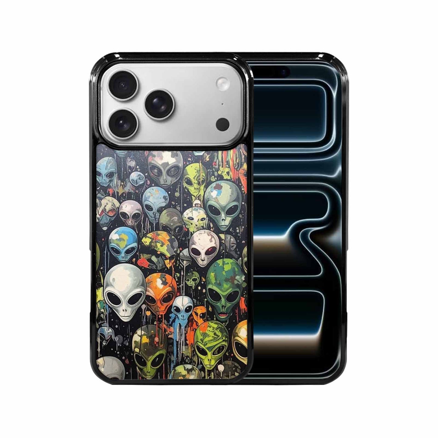 iPhone 17 Pro Max Case — Aliens Camo Aliens Alien Scifi, Custom Printed Phone Case