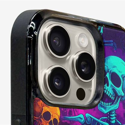 iPhone 16 Pro Case — Glowing Skeleton Pattern Hundreds Of Small, Personalized Phone Case