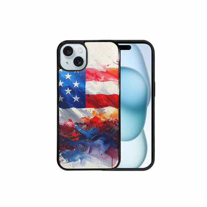 iPhone 15 Plus Case — Usa Flag Stars And Stripes Art, Custom Art Phone Cover