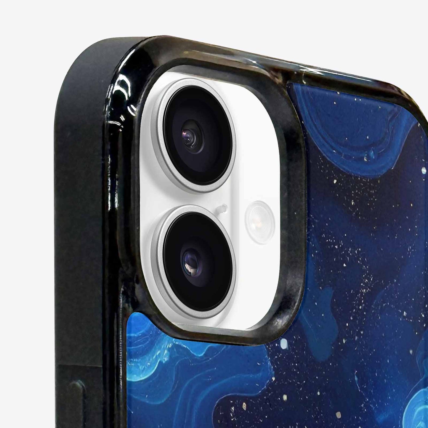 iPhone 16 Case — Galaxy Art Blue Starfield Small Galaxy, Customized Protective Case