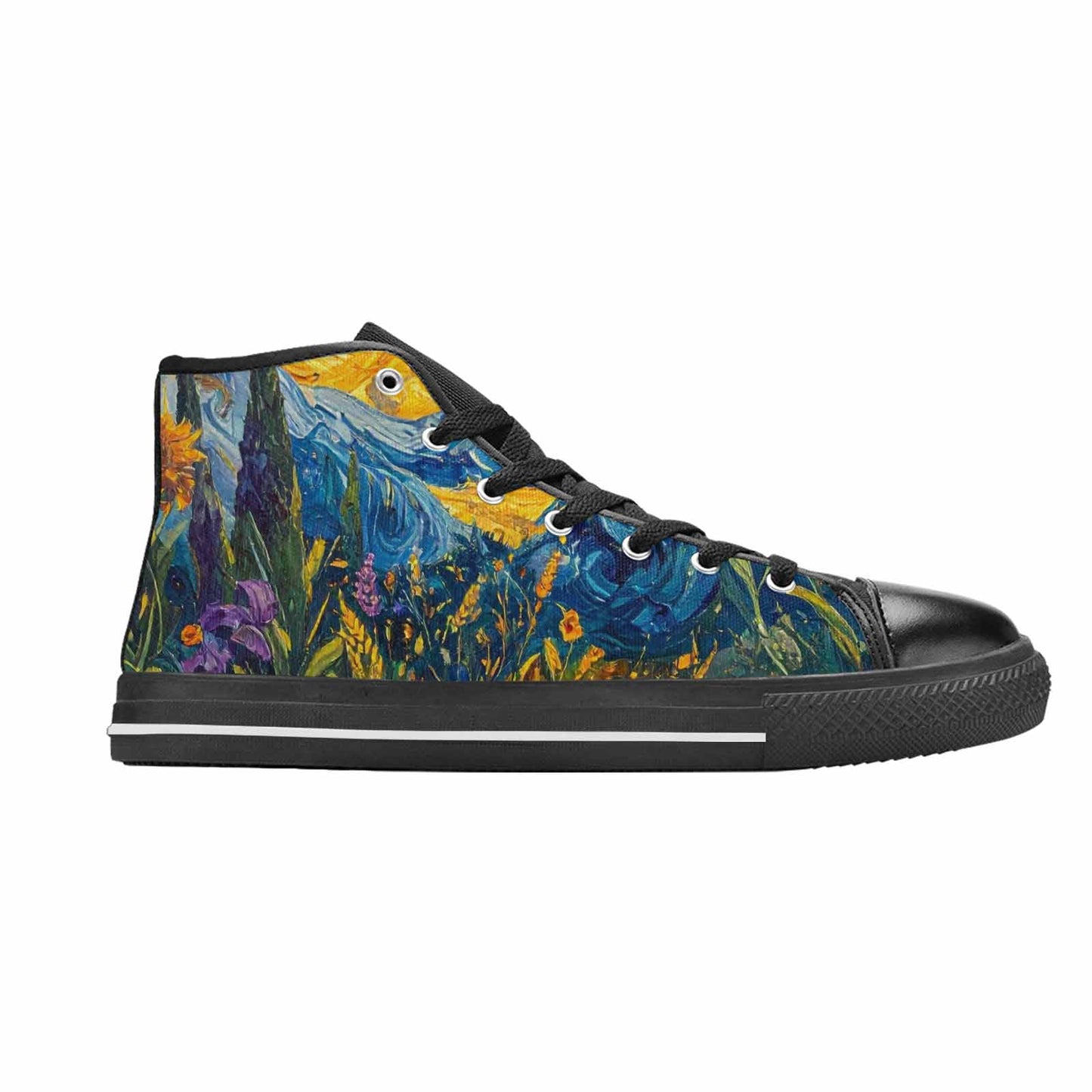 MEN'S Blend All Versions High Top Canvas Neon Fantasy Sneakers