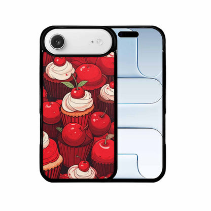 iPhone 17 Air Case — Retro Cherry Cupcake Retro Vintage, Unique Phone Case Design