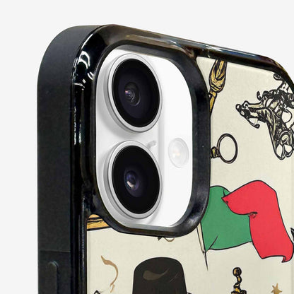 iPhone 16 Case — Noir Spy Silhouette Pen Ink Noir, Custom Art Phone Cover