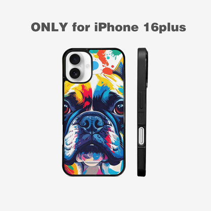 iPhone 16 Plus Case — French Bulldog Pop Art Pattern, Unique Phone Case Design