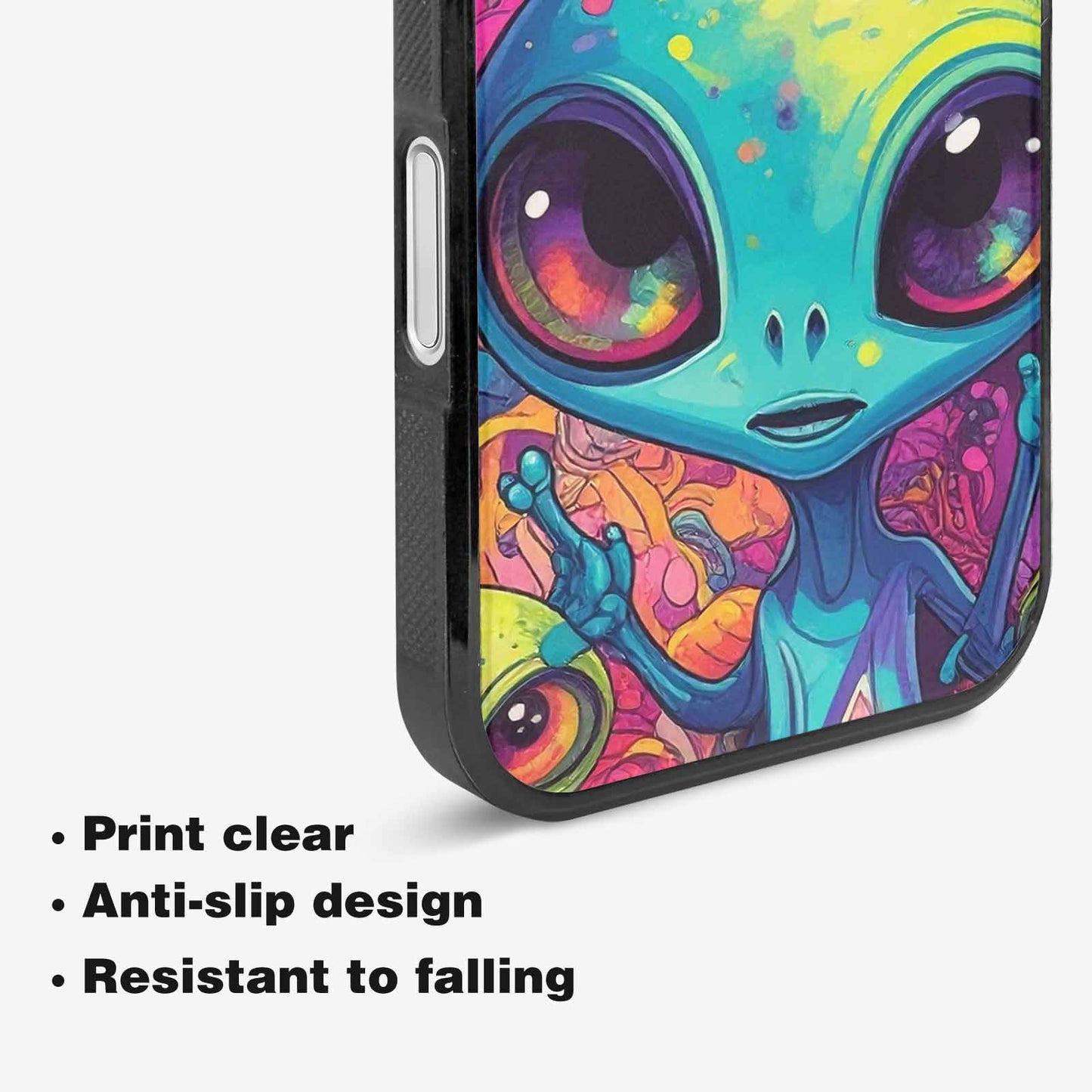 iPhone 16 Case — Cartoon Alien Characters Personalized Phone Cover, Custom Made Phone Cover
