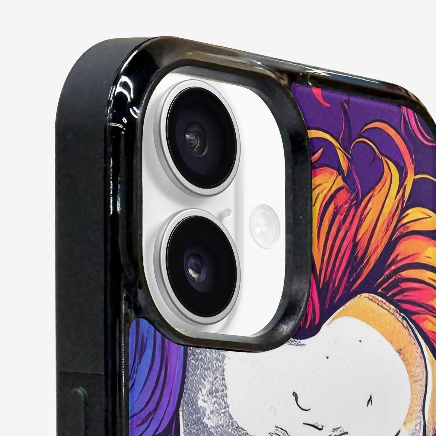 iPhone 16 Plus Case — Pride Flag Skulls Seamless Pattern Vibrant, Custom Made Phone Cover