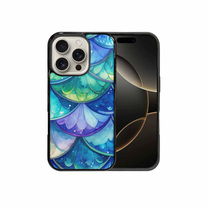 iPhone 16 Pro Case — Mermaid Scale Art Pattern, Custom Designed Case Cover
